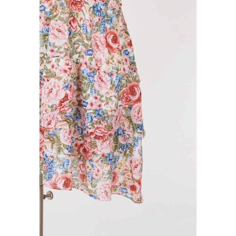 Vestito floreale Zara vintage rosa romantico cottagecore boho S/M